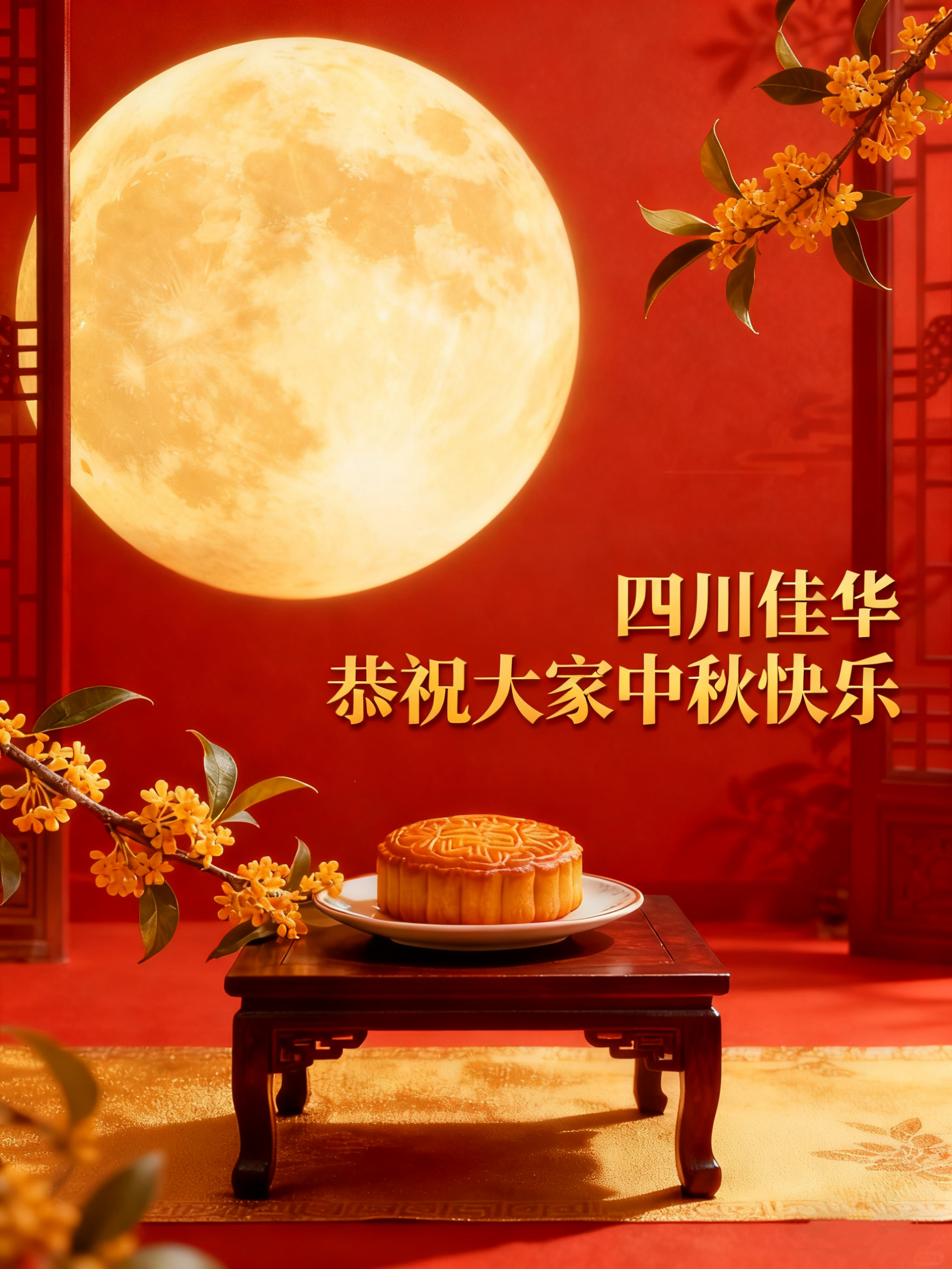 四川GA黄金甲恭祝各人：中秋欢乐